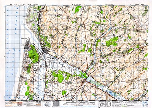 GSGS 4040 1:50,000 Montreuil Sheet 60