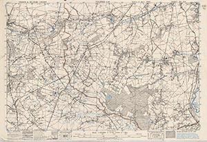 GSGS 4041 1:25,000 Tournai SW Sheet 64 SW