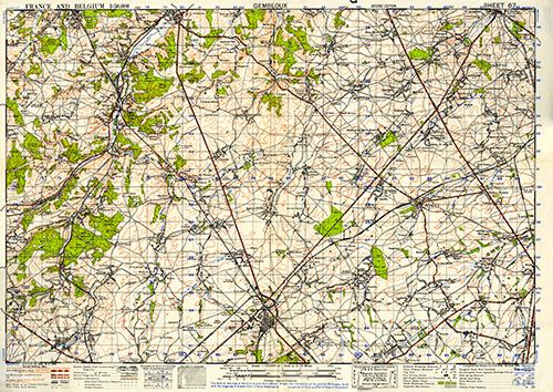 GSGS 4040 1:50,000 Gembloux Sheet 67
