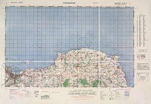 GSGS 4250 1:50,000 Cherbourg v2 Sheet 6E1