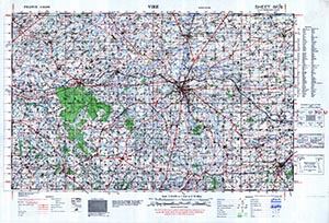 GSGS 4250 1:50,000 Vire Sheet 6F6