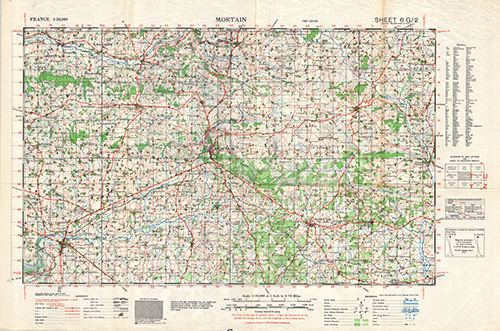 GSGS 4250 1:50,000 Mortain v2 Sheet 6G2