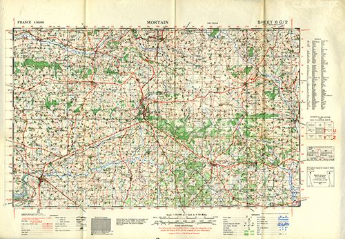 GSGS 4250 1:50,000 Mortain Sheet 6G2