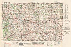 GSGS 4250 1:50,000 Landivy Sheet 6G4