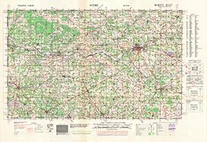 GSGS 4250 1:50,000 Vitre Sheet 6H1