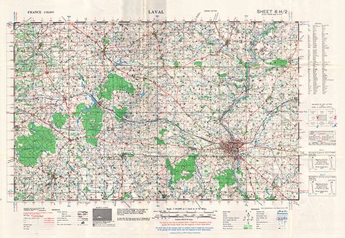 GSGS 4250 1:50,000 Laval Sheet 6H2