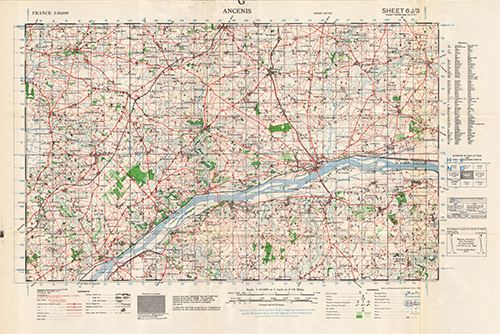 GSGS 4250 1:50,000 Ancenis Sheet 6J3