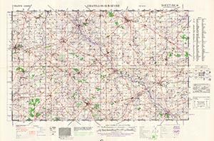 GSGS 4250 1:50,000 Chatillon sur Sevre Sheet 6K4