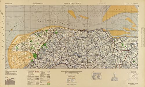 GSGS 4427 1:25,000 Brouwershaven Sheet 7 NE