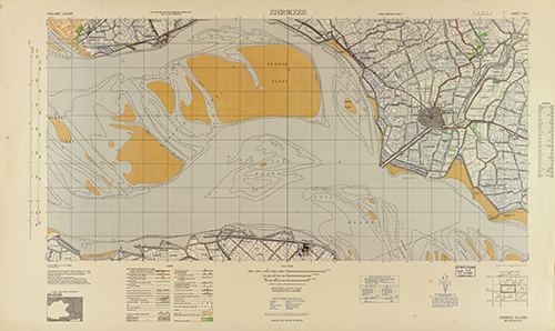 GSGS 4427 1:25,000 Zierikzee Sheet 7 SE