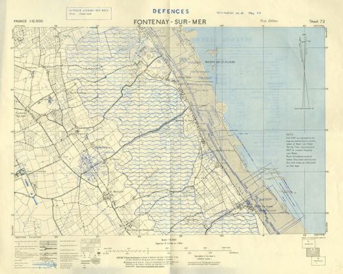 GSGS 4490 1:12,500 Fontenay sur Mer Sheet 72