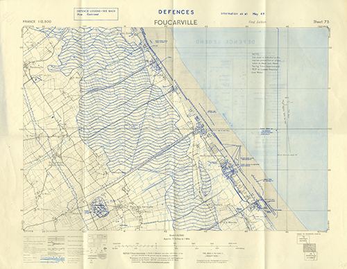 GSGS 4490 1:12,500 Foucarville Sheet 73