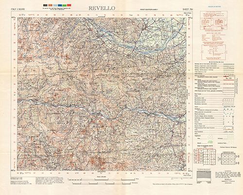 GSGS 4229 1:50,000 Revello Sheet 79 I