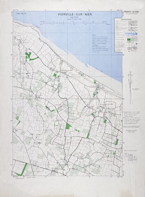 GSGS 4490 1:12,500 Vierville sur Mer Sheet 79