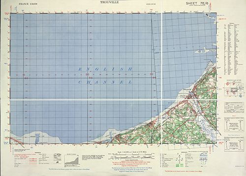 GSGS 4250 1:50,000 Trouville Sheet 7E6