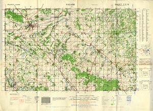 GSGS 4250 1:50,000 Falaise Sheet 7F6