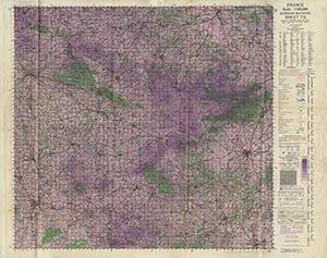 Browse GSGS 4249 1:100,000 Alencon Mayenne Sheet 7G