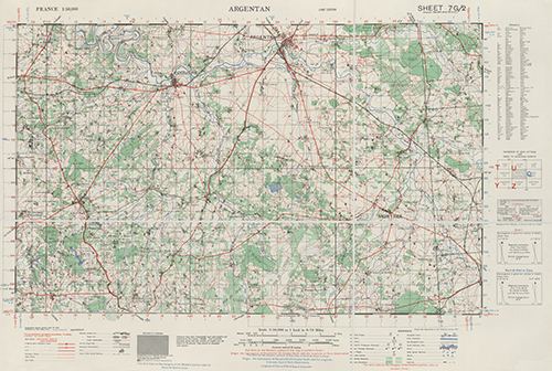 GSGS 4250 1:50,000 Argentan Sheet 7G2