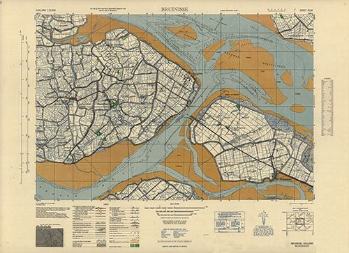 GSGS 4427 1:25,000 Bruinisse Sheet 8 SW