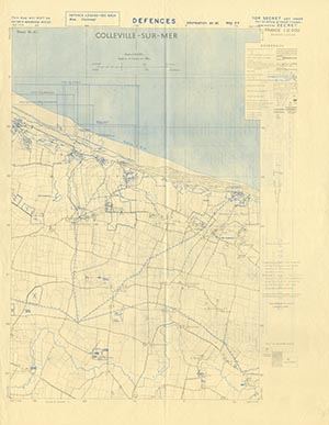 Browse GSGS 4490 1:12,500 Colleville sur Mer Sheet 80