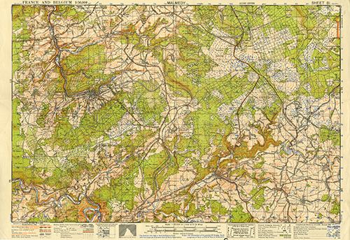 GSGS 4040 1:50,000 Malmedy Sheet 81