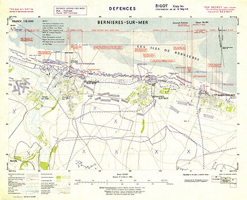 GSGS 4490 1:12,500 Bernieres Sheet 84