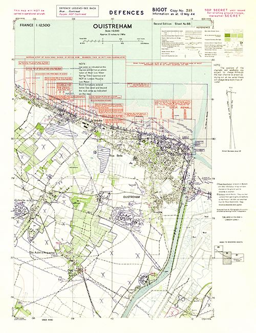 GSGS 4490 1:12,500 Ouistreham Sheet 86