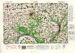 GSGS 4250 1:50,000 Yvetot Sheet 8E4