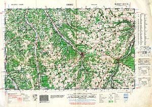 GSGS 4250 1:50,000 Orbec Sheet 8F3