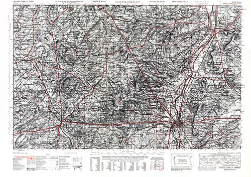 GSGS 4250 1:50,000 Chatellarault Sheet 8K3