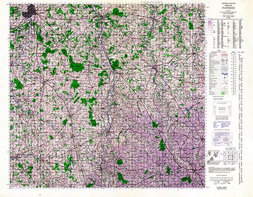 GSGS 4249 1:100,000 Poitiers 8L