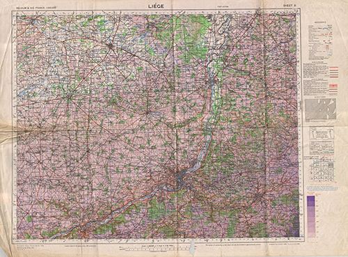 GSGS 4336 1:100,000 Liege Sheet 9