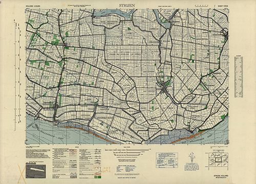 GSGS 4427 1:25,000 Strijen Sheet 9 NW