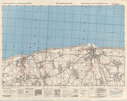 GSGS 4041 1:25,000 St Valerie en Caux Sheet 94 SE AMS Version