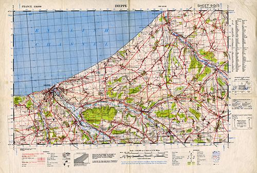 GSGS 4250 1:50,000 Dieppe Sheet 9D5