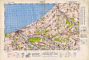 GSGS 4250 1:50,000 Dieppe Sheet 9D5