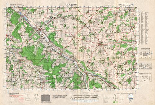 GSGS 4250 1:50,000 Gamaches Sheet 9D6