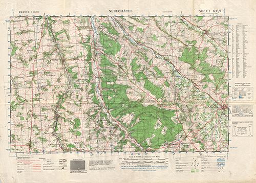 GSGS 4250 1:50,000 Neufchatel v2 Sheet 9E1