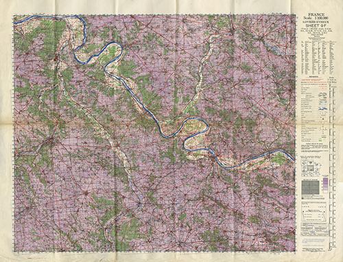 GSGS 4249 1:100,000 Loviers Evreux 9F