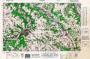 GSGS 4250 1:50,000 Evreux Sheet 9F3