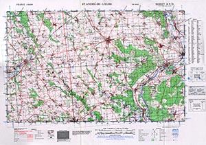GSGS 4250 1:50,000 St Andre De Luere Sheet 9F5