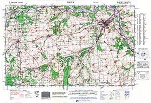 GSGS 4250 1:50,000 Dreux Sheet 9G1