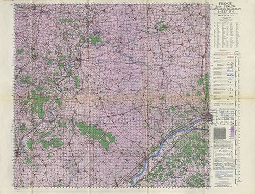 GSGS 4249 1:100,000 Chateaudun Beaugency 9H