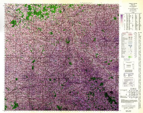 GSGS 4249 1:100,000 Gueret 9L