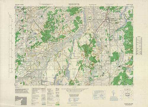 GSGS 4427 1:25,000 Bergeyk Sheet 26 SW