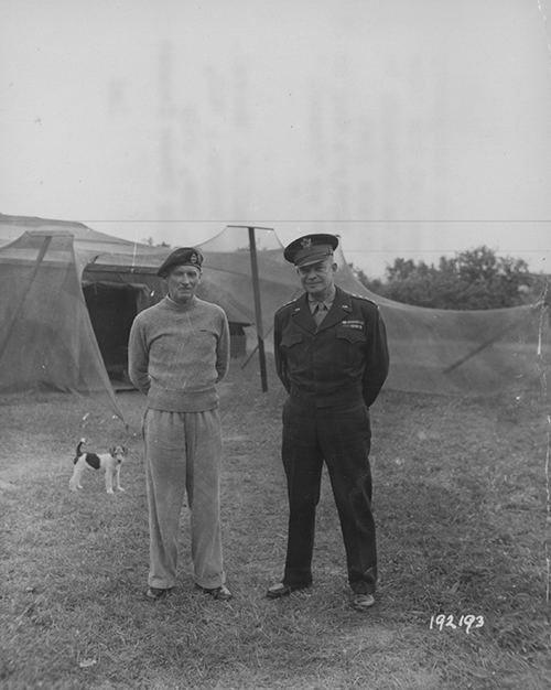 Generals Montgomery and Eisenhower
