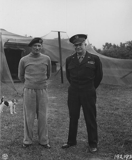 Generals Montgomery and Eisenhower