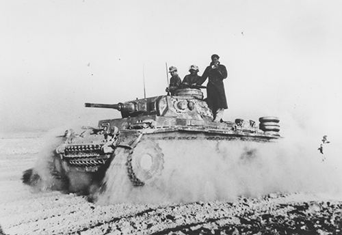 A German PzKpfw III in Gazala 1942
