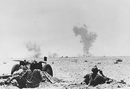 An Italian anti-tank gun crew in Gazala 1942
