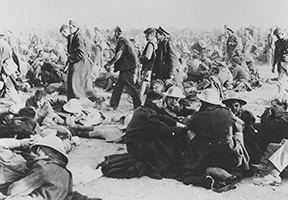 British prisoners of war after the operation in Gazala